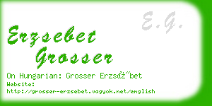 erzsebet grosser business card
